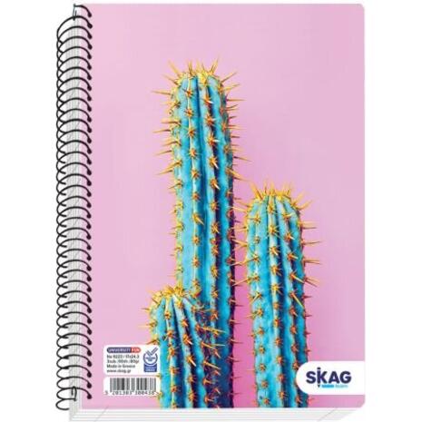 Τετράδιο σπιράλ Skag University Fun Girl 17x25 1 Θέμα Ν.9221 διάφορα σχέδια (300414)
