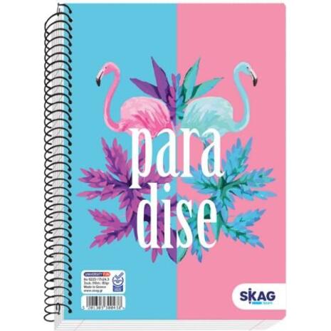 Τετράδιο σπιράλ Skag University Fun Girl 17x25 1 Θέμα Ν.9221 διάφορα σχέδια (300414)