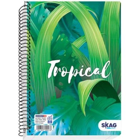 Τετράδιο σπιράλ Skag University Fun Girl 17x25 1 Θέμα Ν.9221 διάφορα σχέδια (300414)