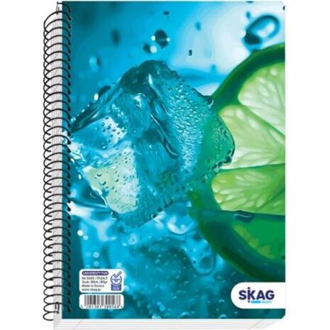 Τετράδιο σπιράλ Skag University Fun Boy 17x25 2 Θεμάτων Ν.9242 διάφορα σχέδια (300551)