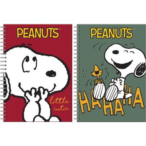 Τετράδιο σπιράλ 2 θεμάτων BMU Peanuts Gigles A4 70 φύλλα ριγέ (2 σχέδια)