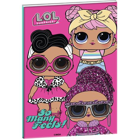 Τετράδιο καρφίτσα GIM LOL 17x25cm 40 φύλλων (363-00400) (Διάφορα χρώματα)