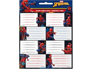Σχολικές ετικέτες GIM Spiderman  (συσκευασία 16 ετικετών) (777-50046)