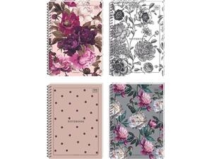 Τετράδιο σπιράλ Interdruk Flowers 3 θεμάτων 21x29 180 σελίδες (διάφορα σχέδια)