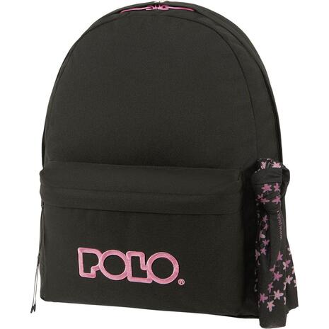 Tσάντα πλάτης POLO Original Scarf Black/Violet-Μαύρο/Βιολετί (901135-2046 2024)