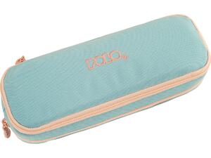 Κασετίνα οβάλ διπλή Polo Duo Box Cord Cyan/Salmon 5201927129729
