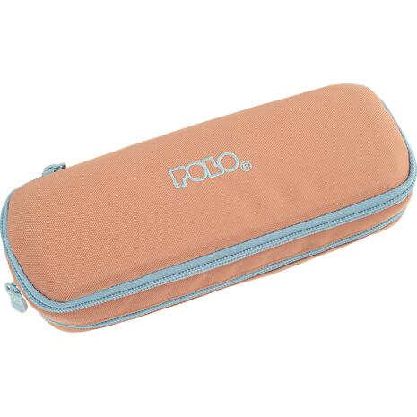 Κασετίνα οβάλ διπλή Polo Duo Box Cord Salmon / Cyan 5201927129712