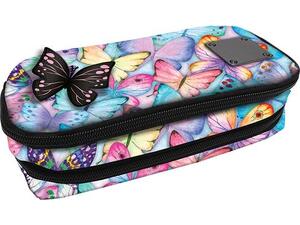 Κασετίνα διπλή οβάλ Graffiti Butterfly Xscape 5202860493410