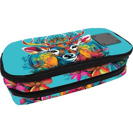 Κασετίνα διπλή οβάλ Graffiti Deer Xcsape 5202860493427