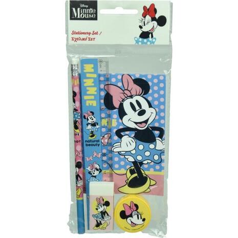 Σετ γραφικής ύλης Minnie με μπλοκ