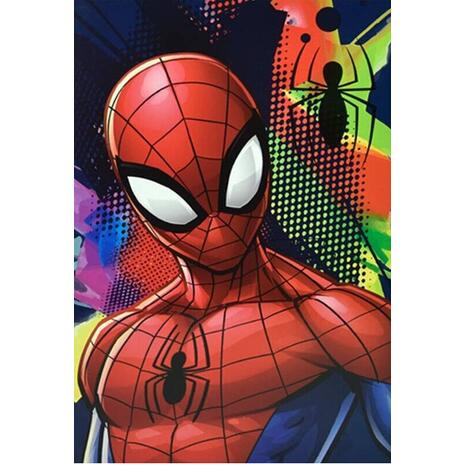 Τετράδιο καρφίτσα Spiderman17x25cm ριγέ