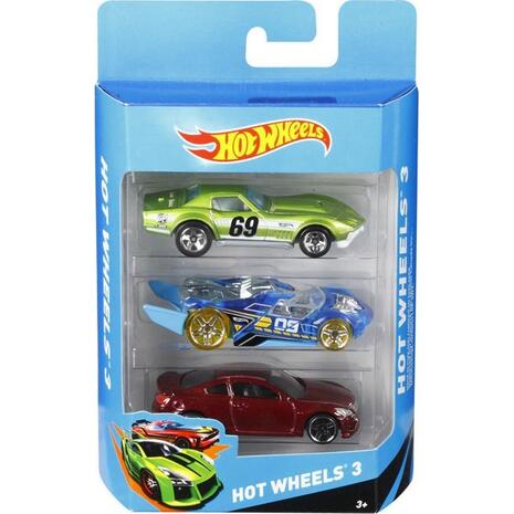 Αυτοκινητάκια Hot Wheels Σετ των 3 τεμαχίων (διάφορα σχέδια)