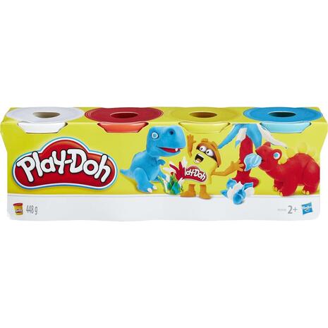Play-Doh Classic Πλαστοζυμαράκια 4 χρώματα σε βαζάκια 448gr