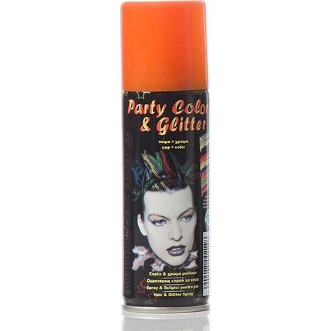 Σπρέι μαλλιών Party Color 125ml πορτοκαλί