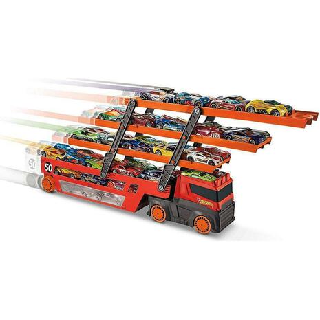 Hot Wheels Νέα νταλίκα γκαράζ 6 επιπέδων (GHR48)