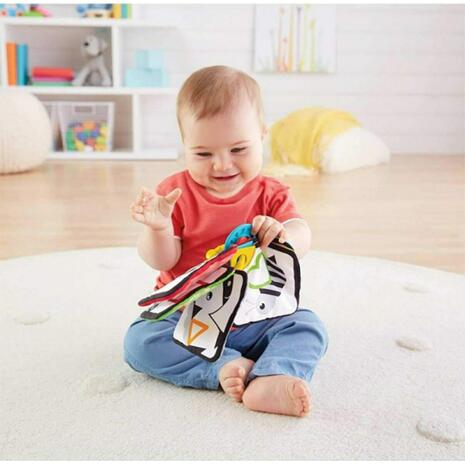 Μαλακές κάρτες - κουδουνίστρες Fisher Price Soft Turn and Learn Cards από Ύφασμα για Νεογέννητα (GFX90)