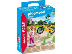 Playmobil Special Plus Παιδάκια Με Πατίνια Και Ποδήλατο BMX 70061