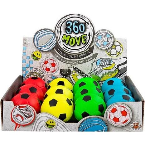 Μπαλάκι πλαστικό TREND 360o Move Fun & Jump Football (διάφορα χρώματα)