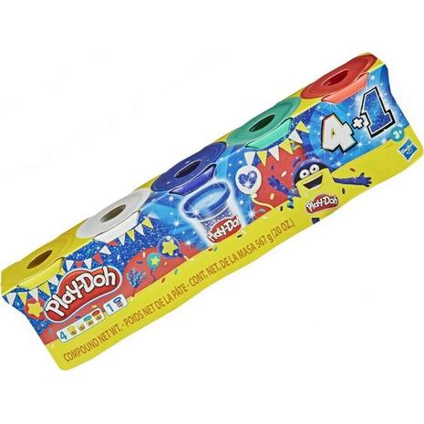 Play-Doh 4+1 Βαζάκια Πλαστελίνης Sapphire Celebration (F1848)