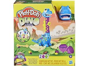 Play-Doh πλαστελίνη παιχνίδι Dino Crew Growin Tall Bronto (συσκευασία 2 τεμαχίων) F1503