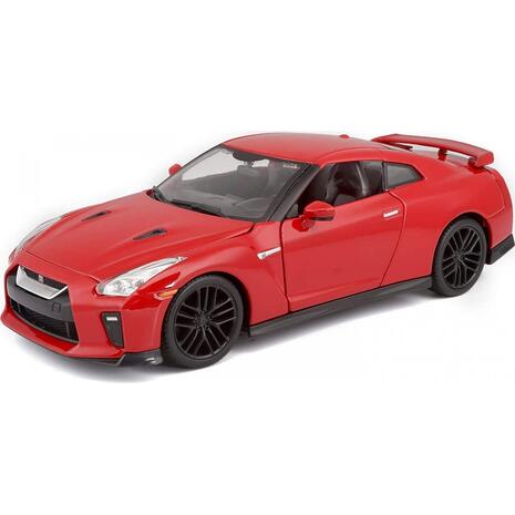 Αυτοκινητάκι μεταλλική μινιατούρα Bburago 1/24 Plus,Nissan GT-R Red (18/21082)