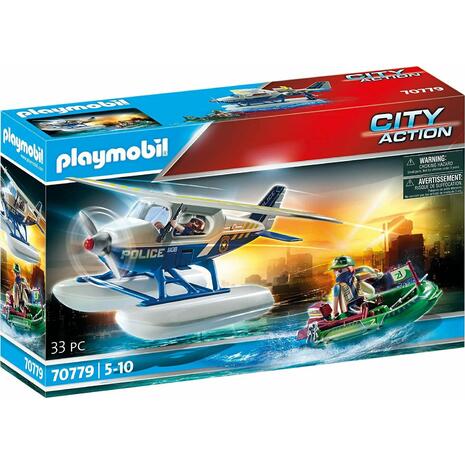 Playmobil City Action Police Seaplane Καταδίωξη λαθρέμπορου από αστυνομικό υδροπλάνο (70779)