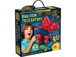 Εκπαιδευτικό Παιχνίδι Lisciani Giochi I'm Genius Dino Stem Triceratops 3in1 Dino+Puzzle+Stickers 92420 - Ανακαλύψτε Παιχνίδια, Επιτραπέζια, Τάβλι-Σκάκι για έναν όμορφο και δημιουργικό ελεύθερο χρόνο από το Oikonomou-shop.gr