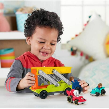 Σετ Φορτηγό Fisher Price  Little People Ramp N Go Carrier wheelies νταλίκα (HBX23)