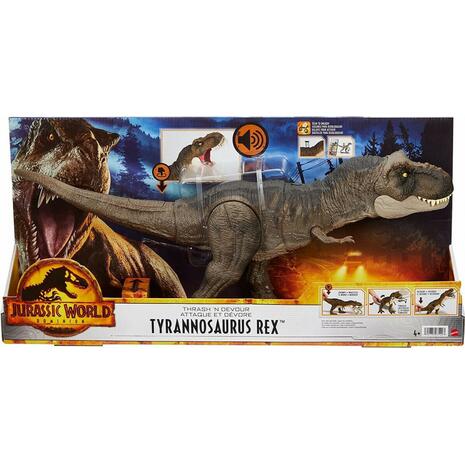 Φιγούρα Νέος T-Rex που χτυπά και καταβροχθίζει Jurassic world 25.5cm (HDY55)