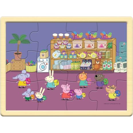Παζλ Peppa Pig Ξύλινο 12 τεμαχίων σε διάφορα σχέδια (PP025000)