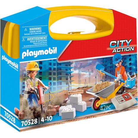 Playmobil City Action Maxi Βαλιτσάκι Τεχνικά Έργα (70528)