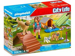 Playmobil City Life Gift Set Εκπαιδεύτρια Σκύλων (70676)