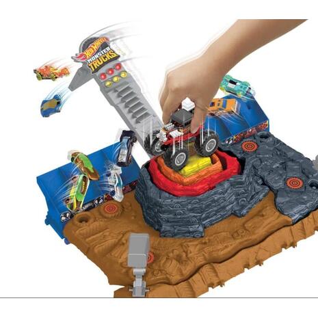 Πίστα Hot Wheels Monster Trucks Arena Smashers Bone Shaker Ultimate Crush Yard Playset (HNB96)