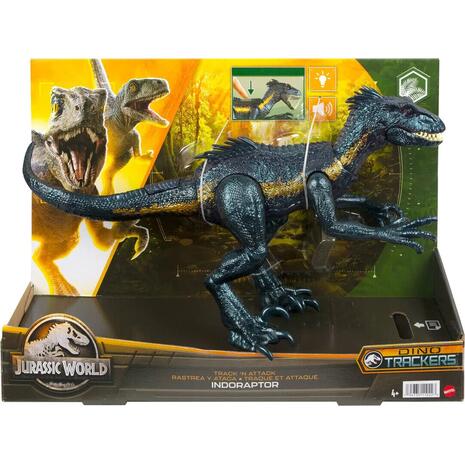 Δεινόσαυρος Jurassic World Track N Attack Indoraptor Με Φώτα, Ήχους Kαι Λειτουργίες Επίθεσης (HKY11)