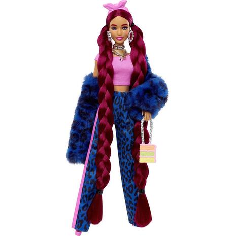 Κούκλα Barbie Extra Blue Leopard Track Suit (HHN09)