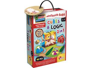 Montessori Baby Wood Cubes & Logic 2 in 1 (820-96879)
