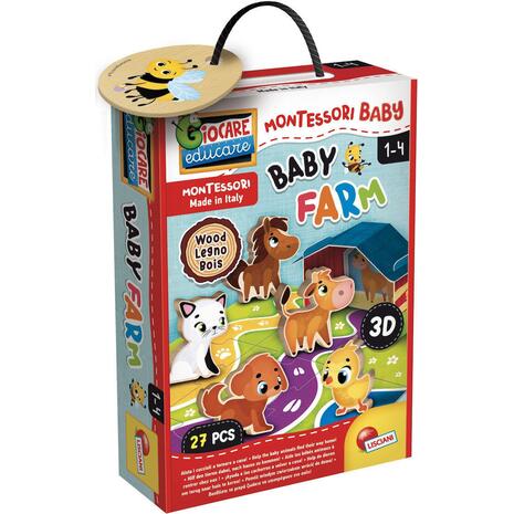 Montessori Baby Wood Baby Farm (820-96886)