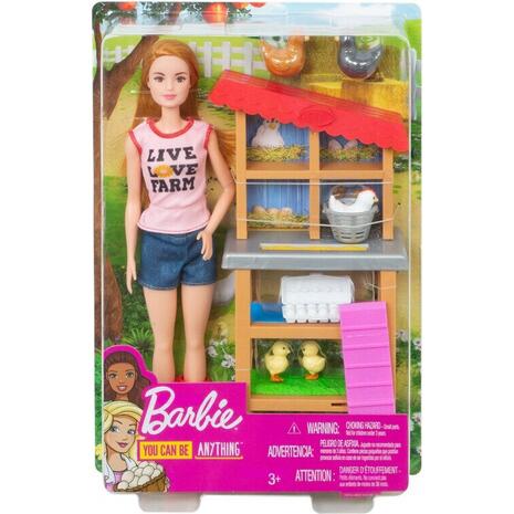 Barbie Σετ Επαγγέλματα με παιδάκια και ζωάκια σε διάφορα σχέδια (DHB63)