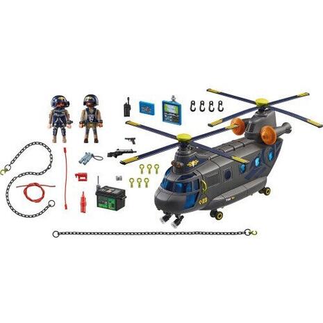 Playmobil City Action Ελικόπτερο Ειδικών Δυνάμεων Με Δύο Έλικες (71149)