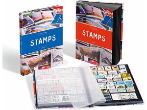 Άλμπουμ γραμματοσήμων Stamps A5 με 32 μαύρες σελίδες σε διάφορα χρώματα