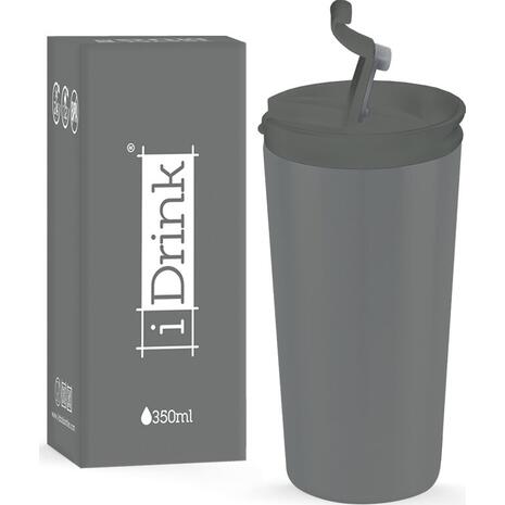 Kούπα θερμός i drink id0207 travel mug 350ml grey