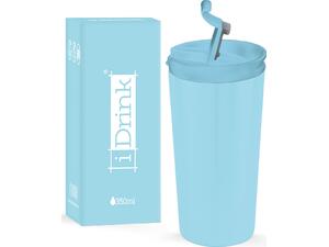 Kούπα θερμός i drink id0208 travel mug 350ml light blue