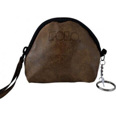 Πορτοφολάκι με φερμουάρ POLO Mini Dark Brown-Σκούρο Καφέ (938004-7900)