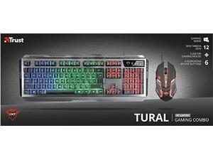 Σετ Ενσύρματο Πληκτρολόγιο - Ποντίκι Trust Gaming 3200DPI GXT 845 tural