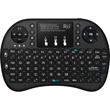 Πληκτρολόγιο ασύρματο Riitek Rii mini i8+ Black