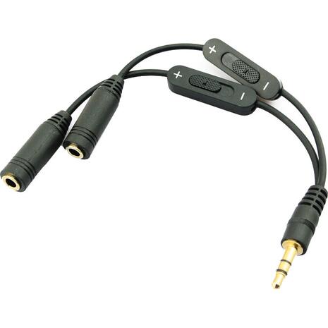 Splitter POWERTECH από jack 3.5mm σε 2x jack 3.5mm