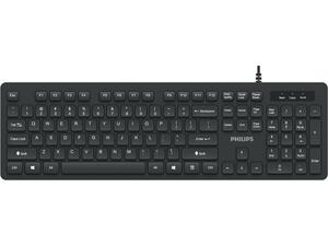 Ενσύρματο πληκτρολόγιο Philips μαύρο SPK6264 Αγγλικά/Ελληνικά πλήκτρα