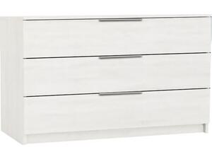DRAWER Συρταριέρα με 3 Συρτάρια, Απόχρωση Άσπρο (Ε760,3)
