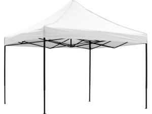 ΚΙΟΣΚΙ/GAZEBO MATTHEW HM6312 ΠΤΥΣΣΟΜΕΝΟ-ΣΚΕΛΕΤΟΣ ΜΕΤΑΛ.ΜΑΥΡΟΣ-ΛΕΥΚΟ ΥΦΑΣΜΑ 3x6x3,10Yμ