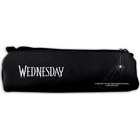 Κασετίνα βαρελάκι Wednesday δερμάτινη 3 θέσεων
